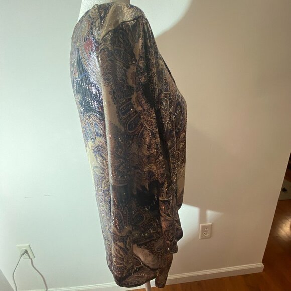 DB Established 1962 Metallic Blouse  - Size XL - Picture 5 of 8